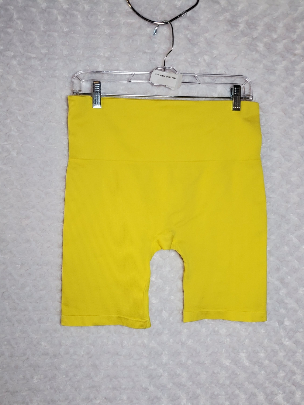 wild fable Yellow Ribbed High-Waist Shorts Size L